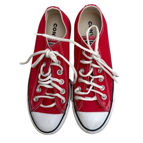 Converse Red Chuck Taylor All Star Lift Platform Canvas Size 7 Womens - Picture 10 of 15